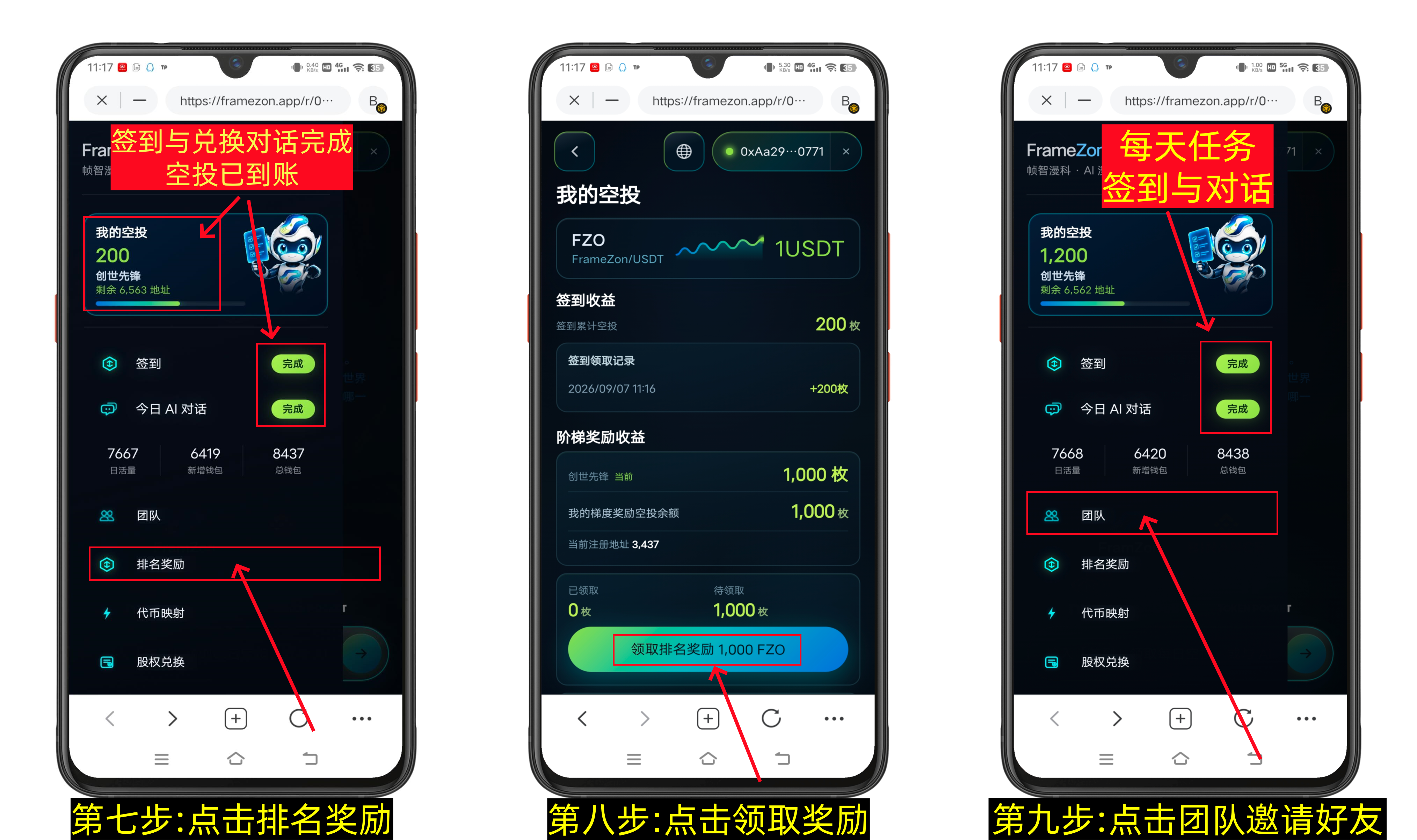 零撸FZon 前1.5万名送1000FZO，每天签到200，开盘1U,-第4张图片-淘金一家人博客